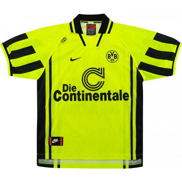 Camiseta Borussia Dortmund 1ª Retro 1996 1997 Amarillo